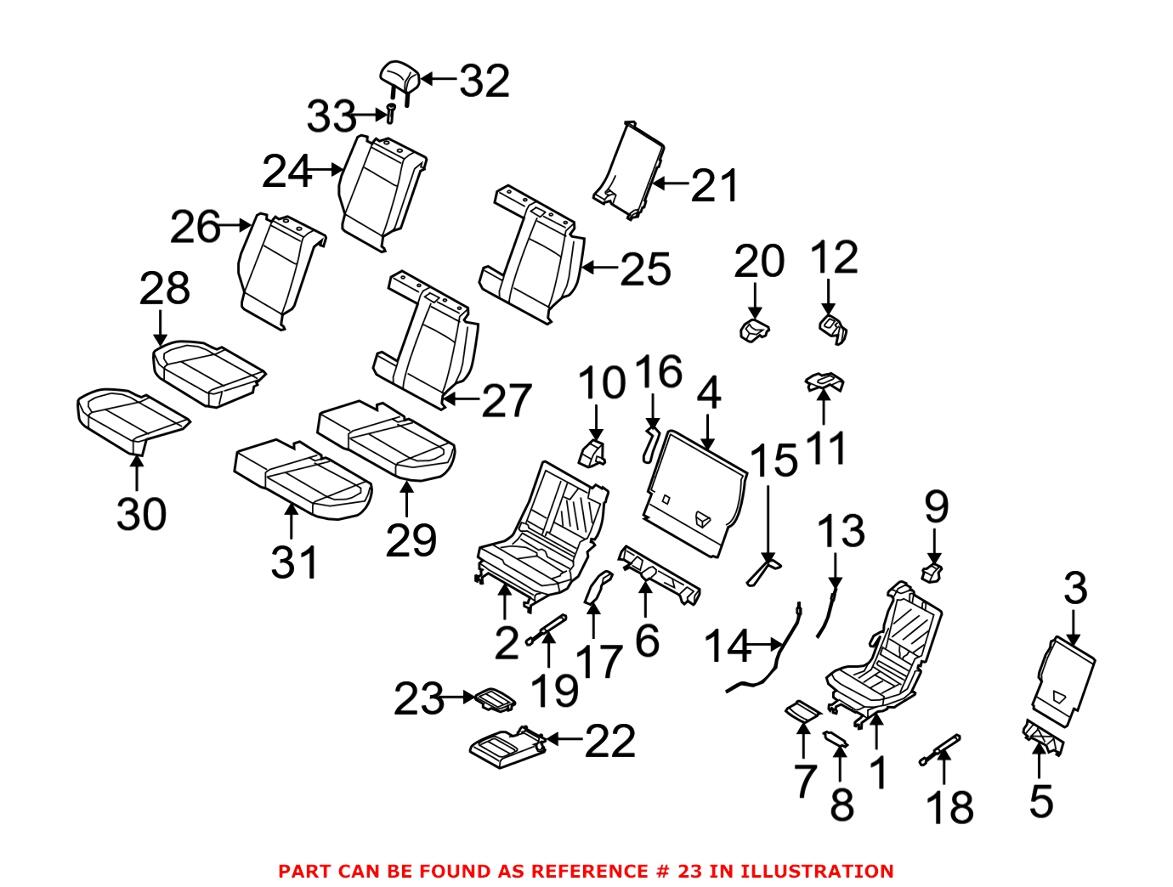 Cup Holder - Rear Center Console (Beige)